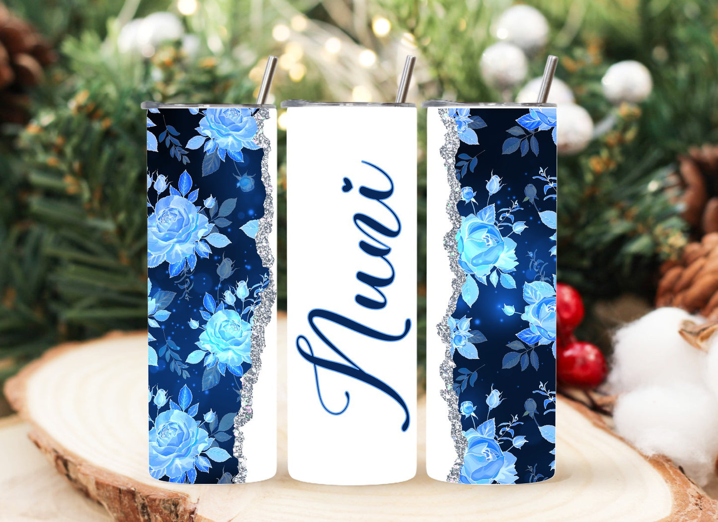 Blue Flower Nuni Tumbler