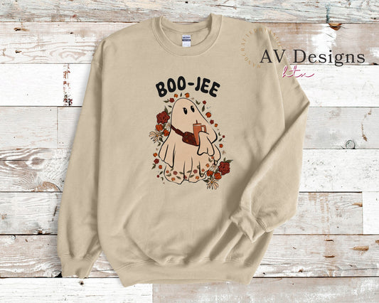 Boo-Jee Ghost Crew Sweater