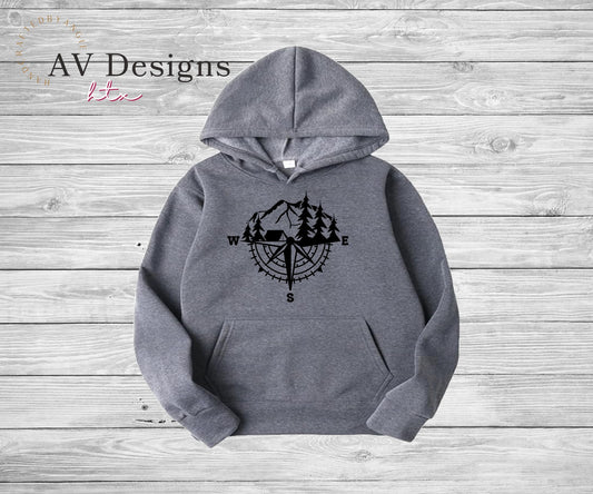 Camping Compass Hoodie