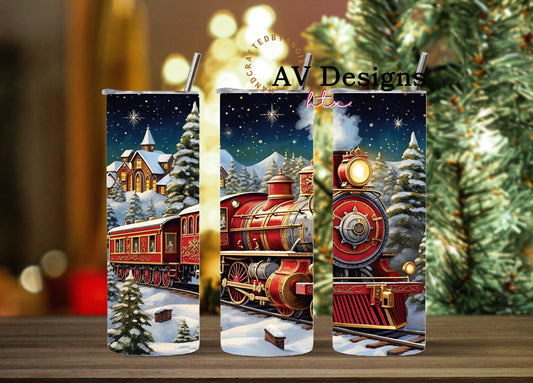 Christmas Train Tumbler