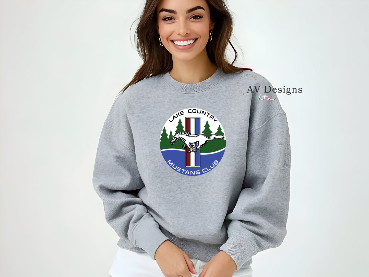 Lake Country Mustang Club Crew Sweaters