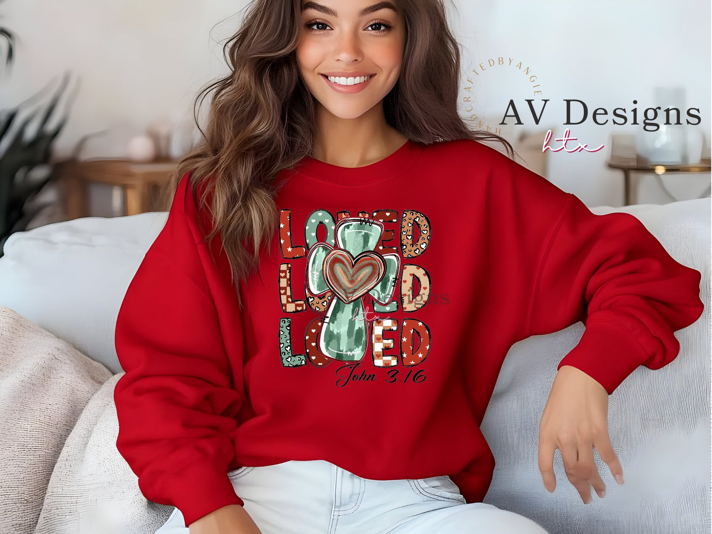 Loved John 3:16 Crew Sweater