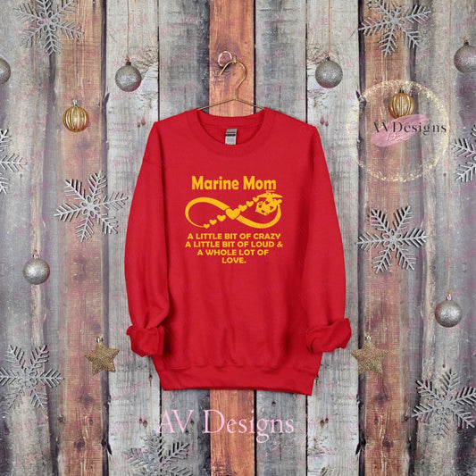 Marine Mom Infinity Crew Sweater