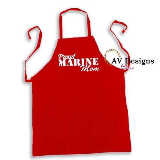 Proud Marine Mom Apron