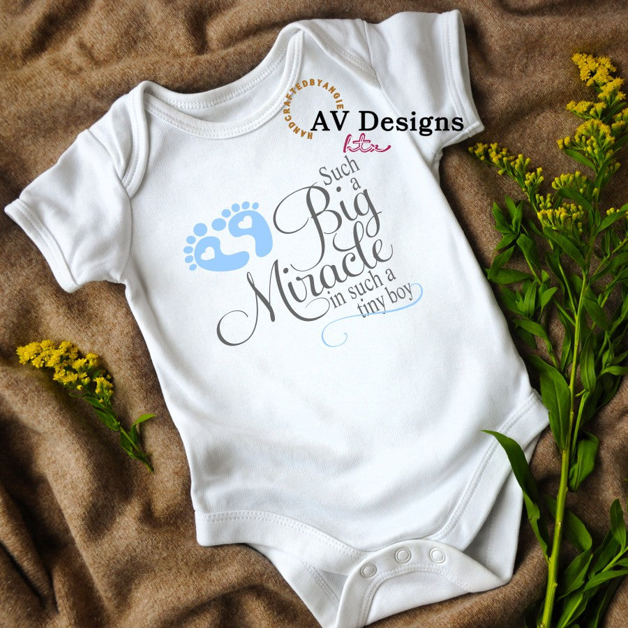 Big miracle, tiny boy Bodysuit