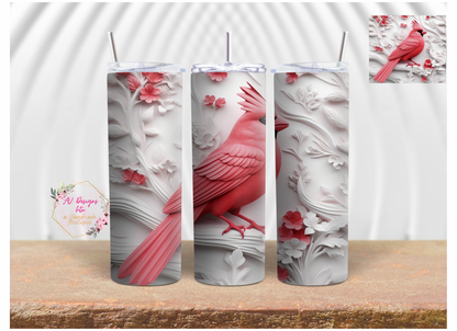 Winter Cardinal Tumbler