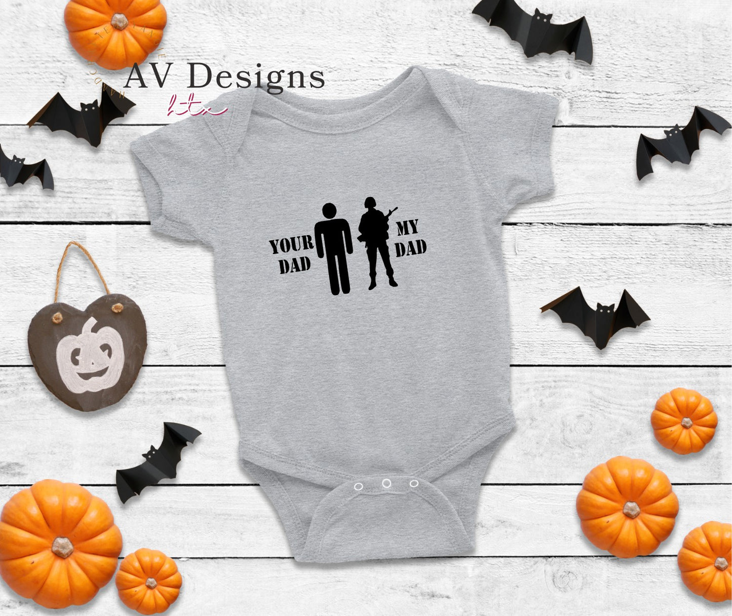 Your Dad, My Dad baby bodysuit